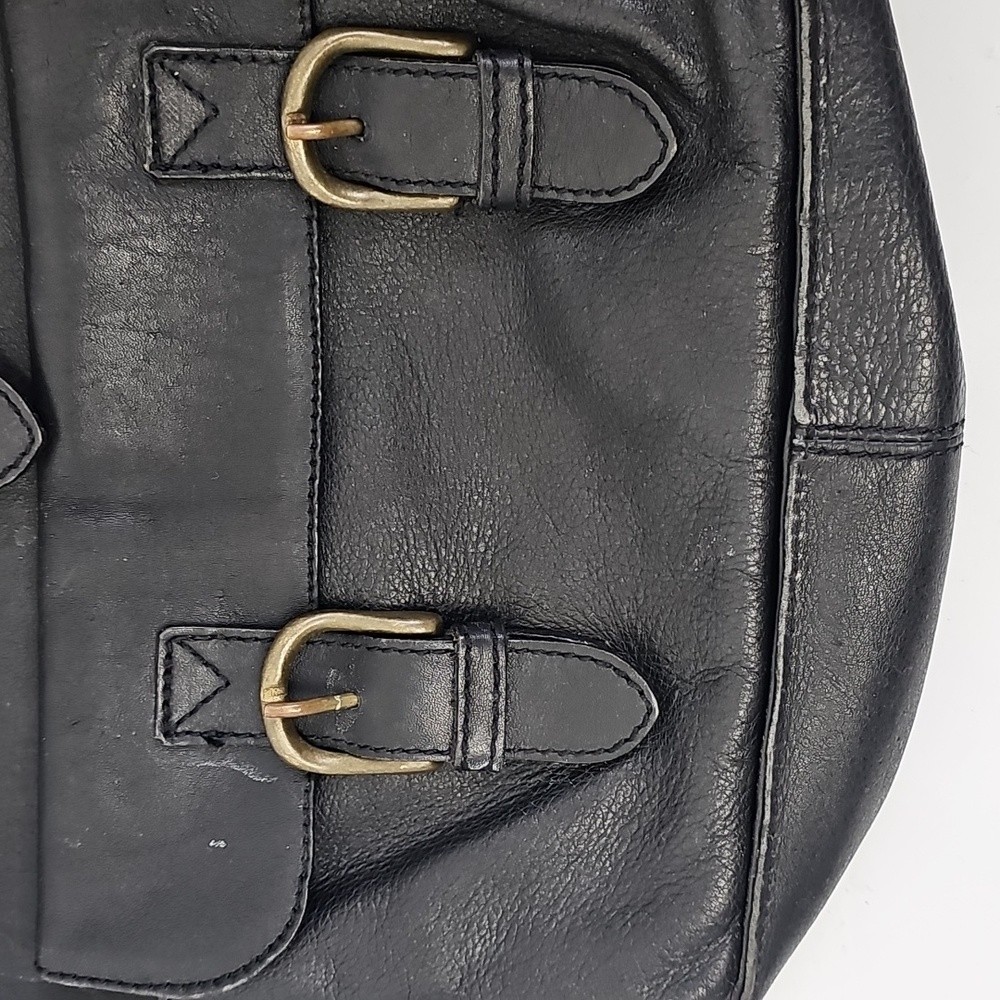 Black Leather Backpack Carrier - Picture 4 of 13